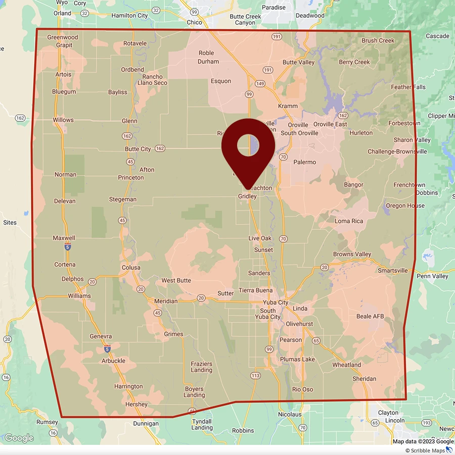 Service Area Map Sorenson Pest Control