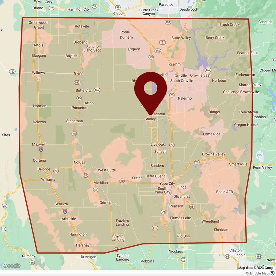 Service Area Map Sorenson Pest Control