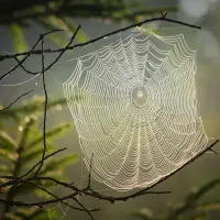 spider web on a tree